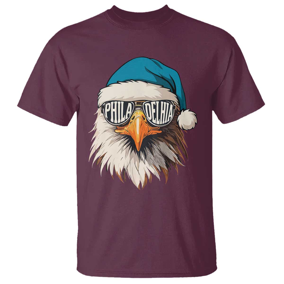 Christmas Philadelphia Fan T Shirt Santa Eagles Sport Philly Fan Game Day - Wonder Print Shop