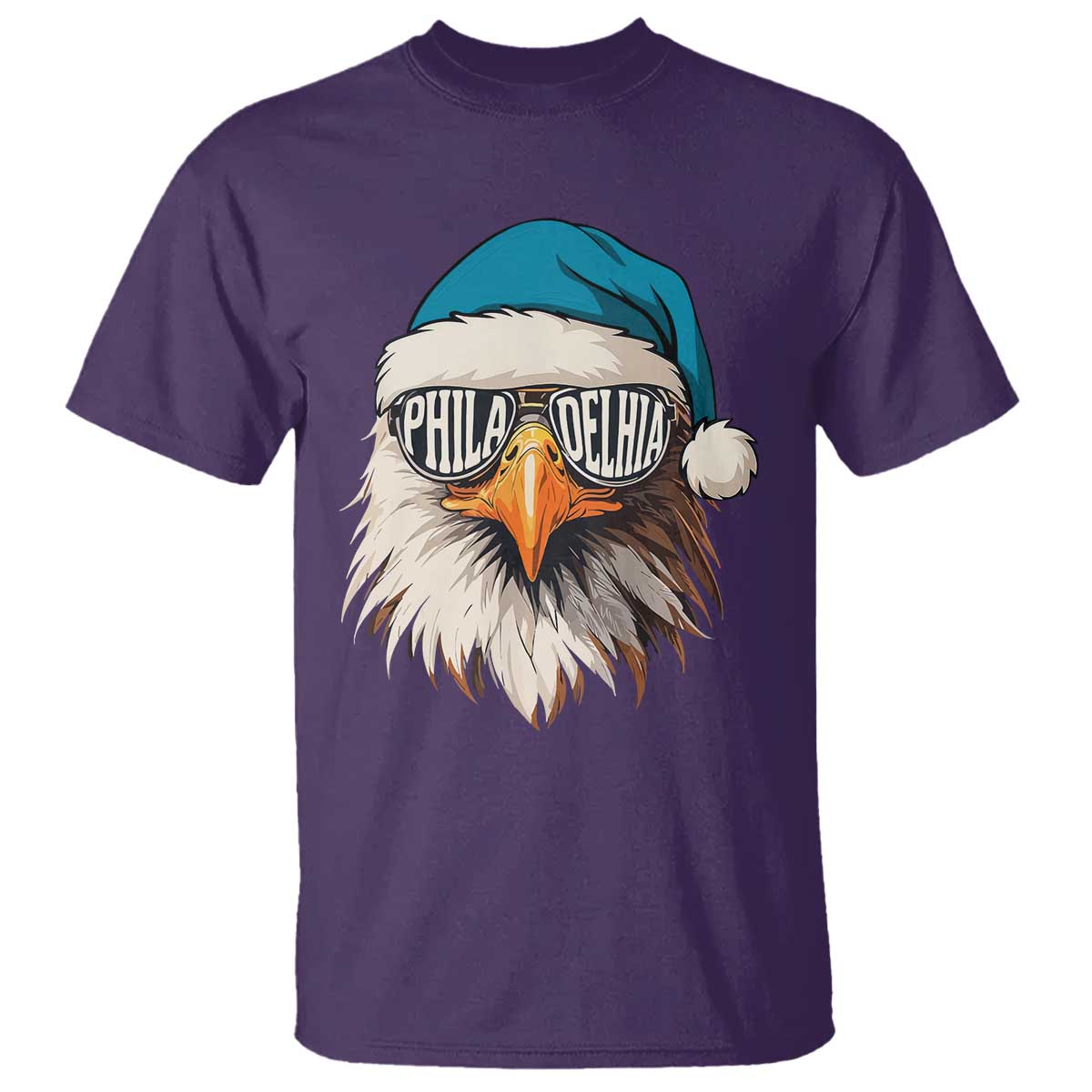 Christmas Philadelphia Fan T Shirt Santa Eagles Sport Philly Fan Game Day - Wonder Print Shop