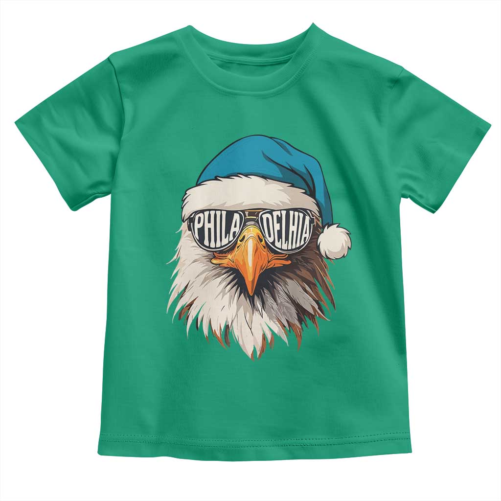 Christmas Philadelphia Fan Toddler T Shirt Santa Eagles Sport Philly Fan Game Day - Wonder Print Shop