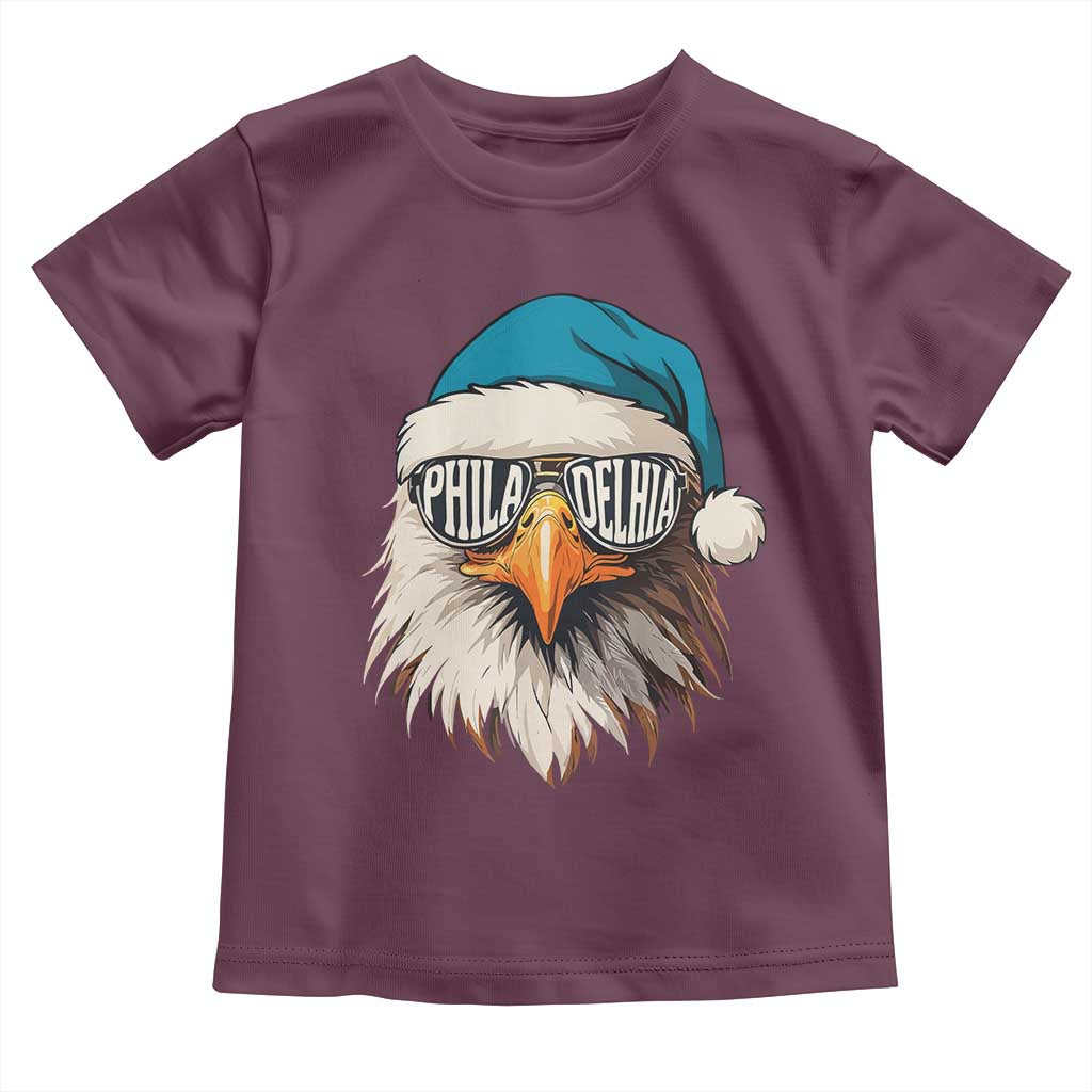 Christmas Philadelphia Fan Toddler T Shirt Santa Eagles Sport Philly Fan Game Day - Wonder Print Shop