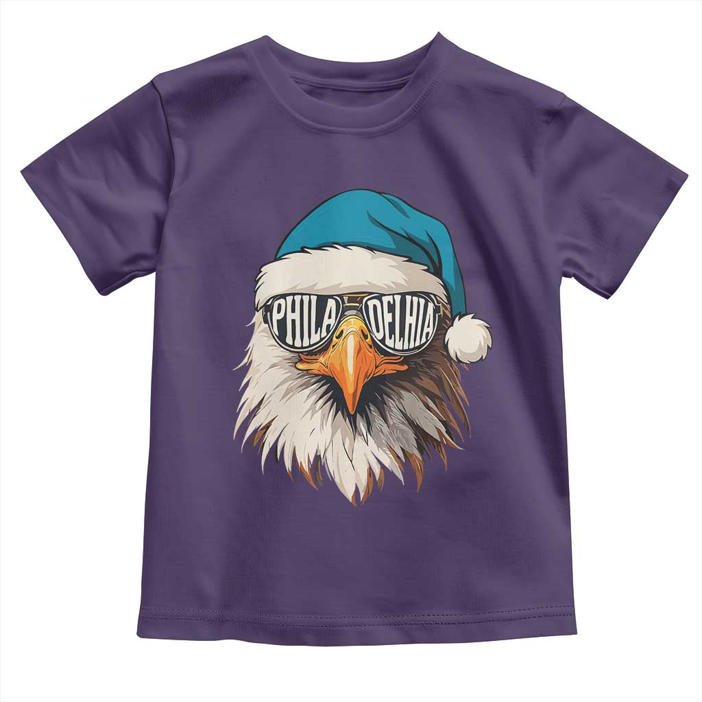Christmas Philadelphia Fan Toddler T Shirt Santa Eagles Sport Philly Fan Game Day - Wonder Print Shop