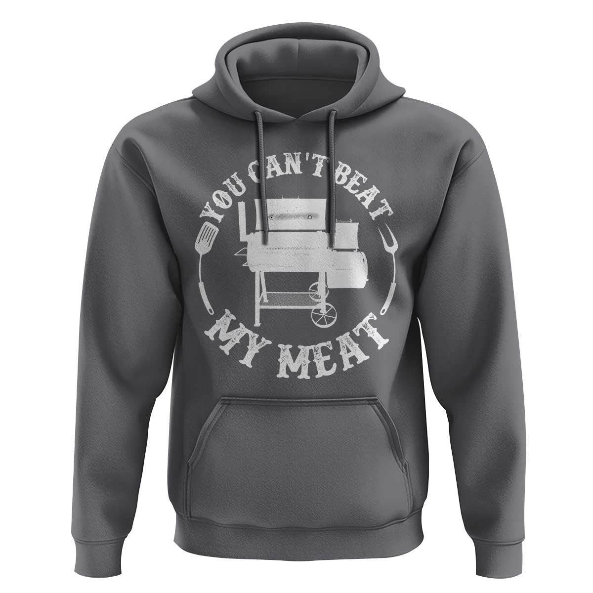 Funny You Can't Beat My Meat Hoodie Vintage Grilling BBQ Chef