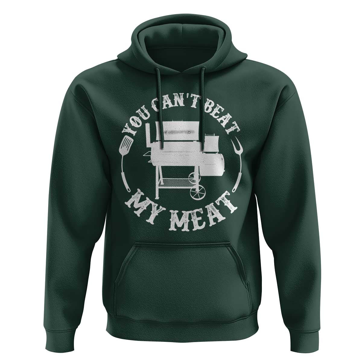 Funny You Can't Beat My Meat Hoodie Vintage Grilling BBQ Chef