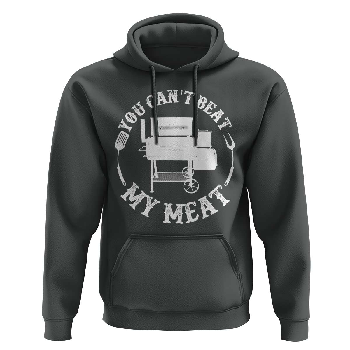 Funny You Can't Beat My Meat Hoodie Vintage Grilling BBQ Chef