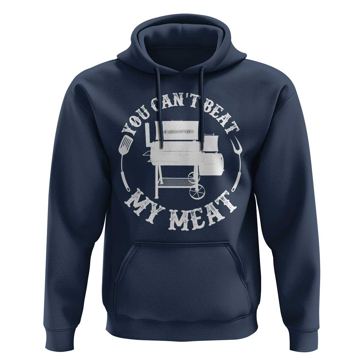Funny You Can't Beat My Meat Hoodie Vintage Grilling BBQ Chef