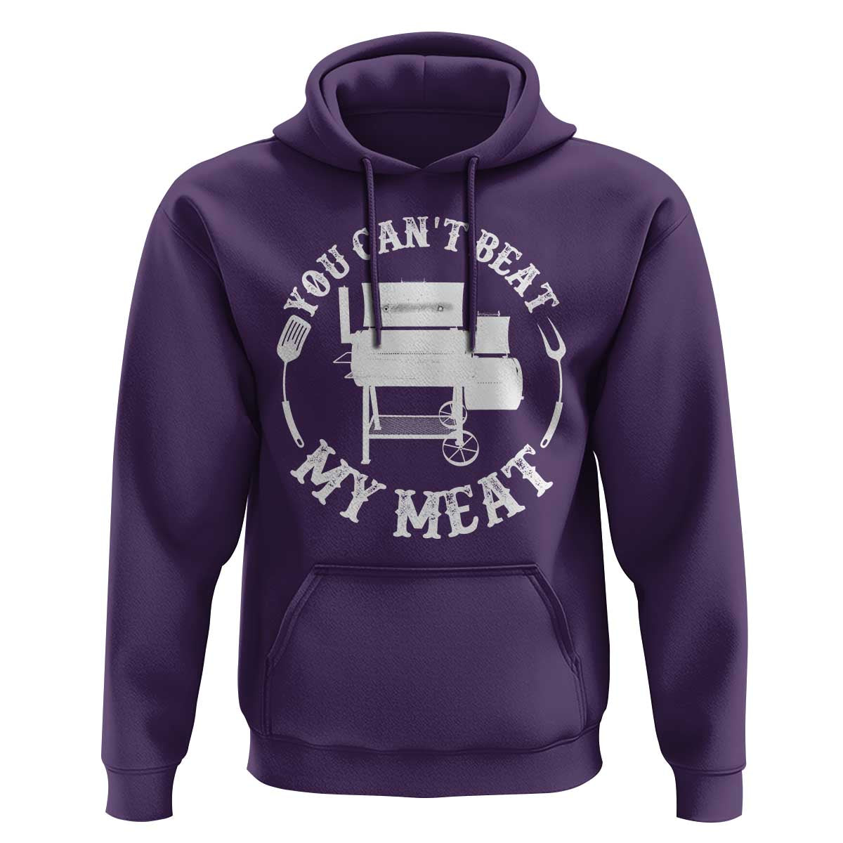 Funny You Can't Beat My Meat Hoodie Vintage Grilling BBQ Chef