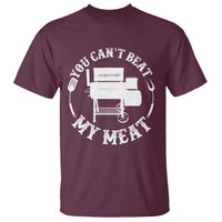 Funny You Can't Beat My Meat T Shirt Vintage Grilling BBQ Chef - Wonder Print Shop
