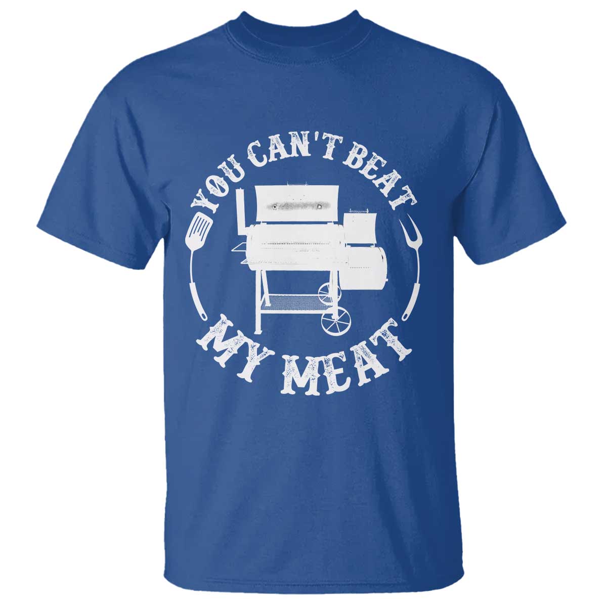 Funny You Can't Beat My Meat T Shirt Vintage Grilling BBQ Chef - Wonder Print Shop
