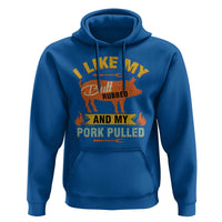 I Like My Butt Rubbed And My Pork Pulled Hoodie Retro Vintage Grilling BBQ