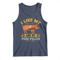 I Like My Butt Rubbed And My Pork Pulled Tank Top Retro Vintage Grilling BBQ
