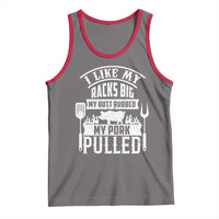 Funny BBQ Grilling I Like My Butt Rubbed And My Pork Pulled Tank Top Barbecue Father's Day