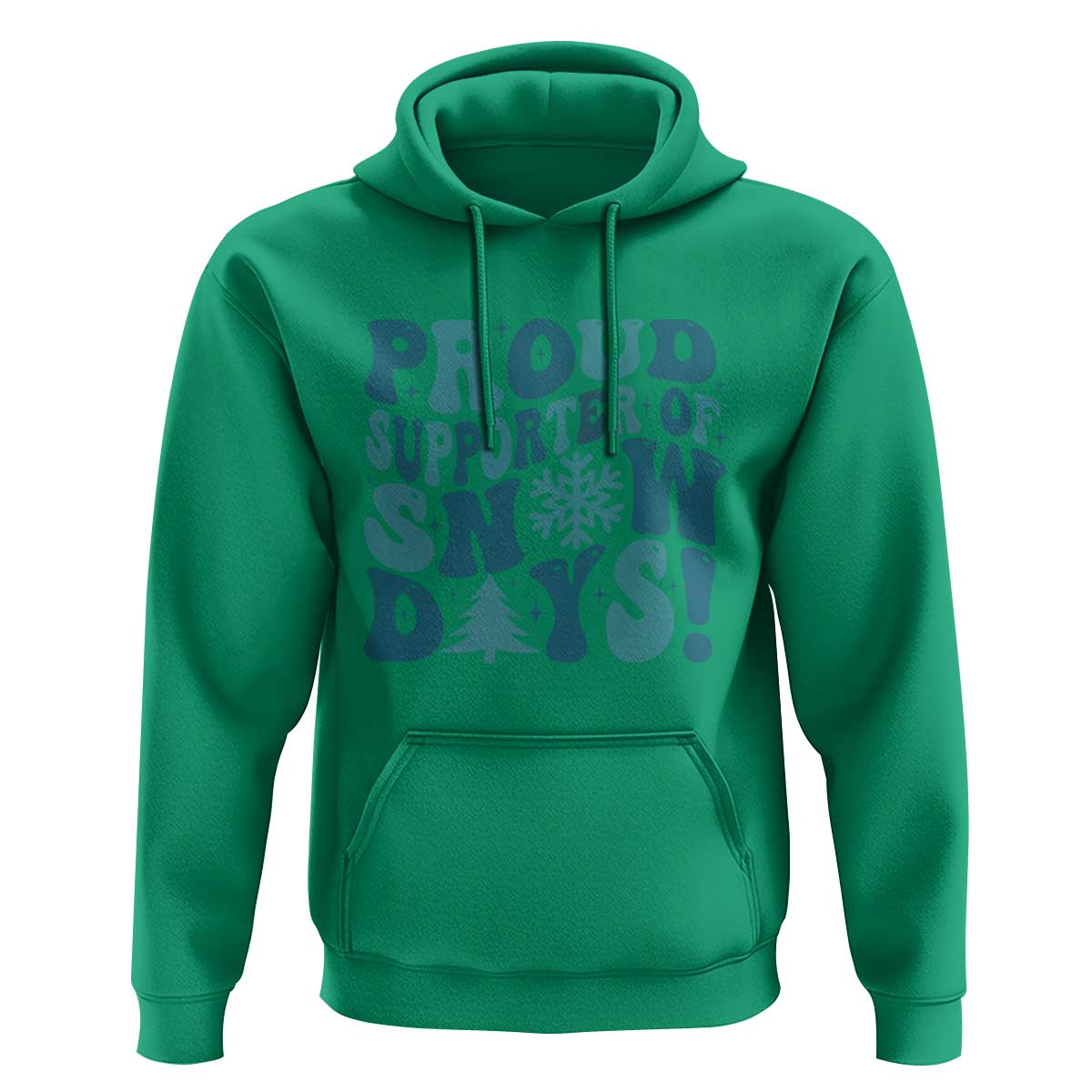 Funny Proud Supporter Of Snow Days Hoodie Teacher Winter Season Snowflake