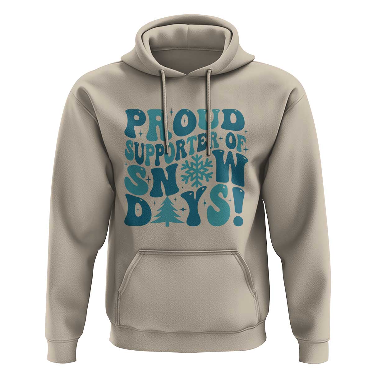 Funny Proud Supporter Of Snow Days Hoodie Teacher Winter Season Snowflake