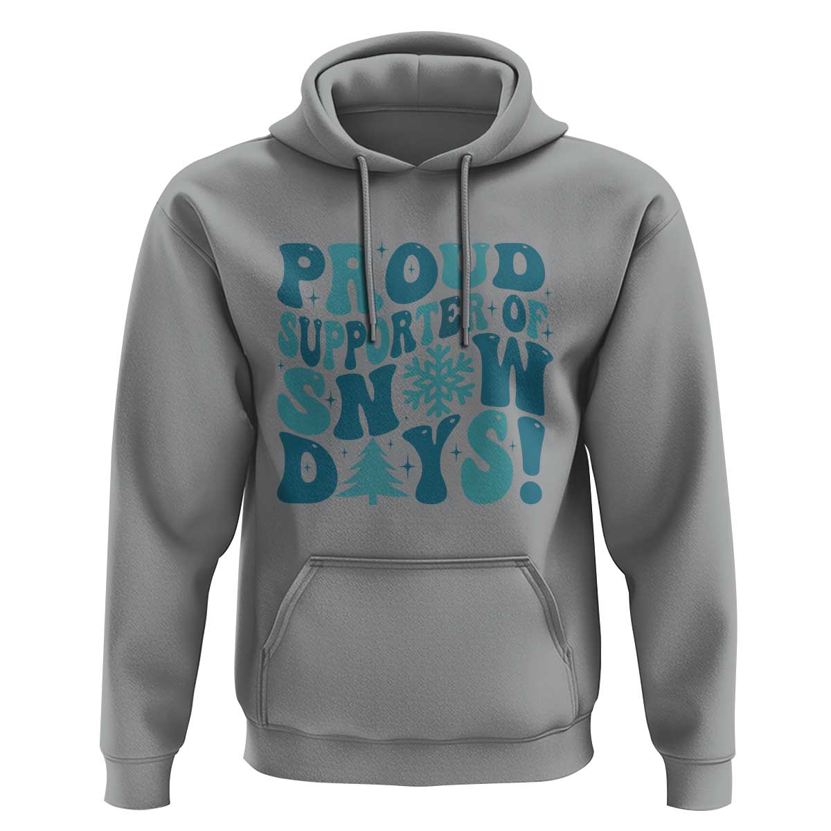 Funny Proud Supporter Of Snow Days Hoodie Teacher Winter Season Snowflake
