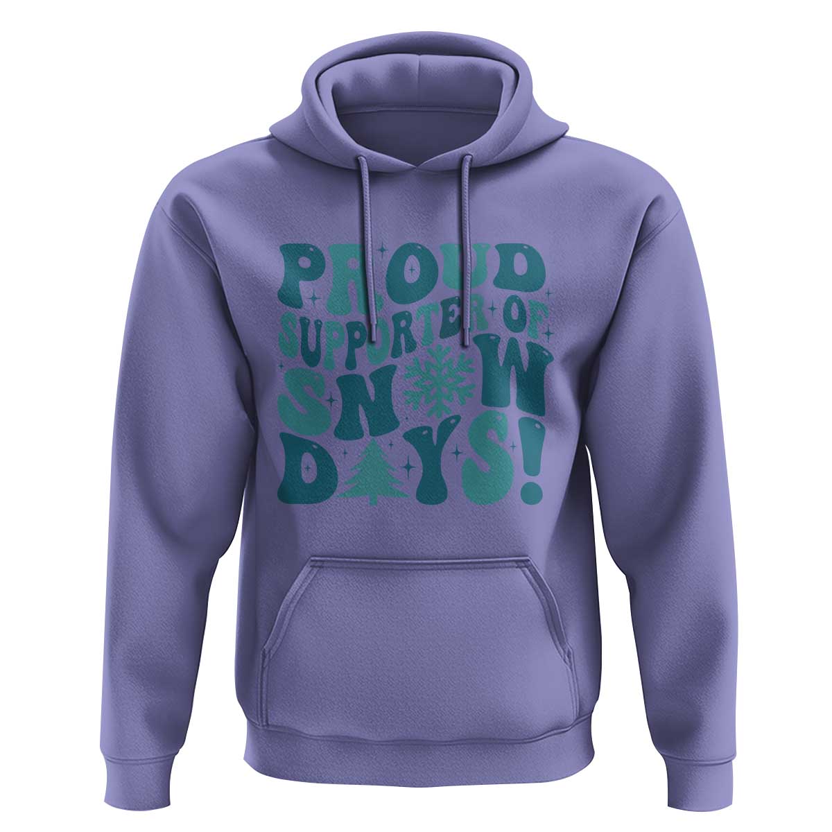 Funny Proud Supporter Of Snow Days Hoodie Teacher Winter Season Snowflake