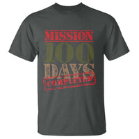 Funny 100th Day Of School Warrior T Shirt Mission 100 Days Completed Sealed
