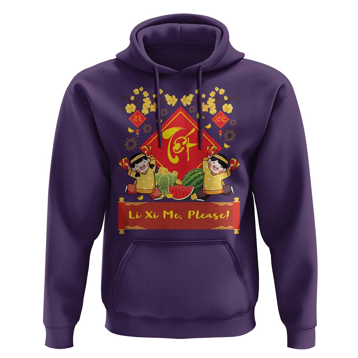 Funny Tet Vietnamese New Year 2025 Hoodie Li Xi Me Please Viet Holiday