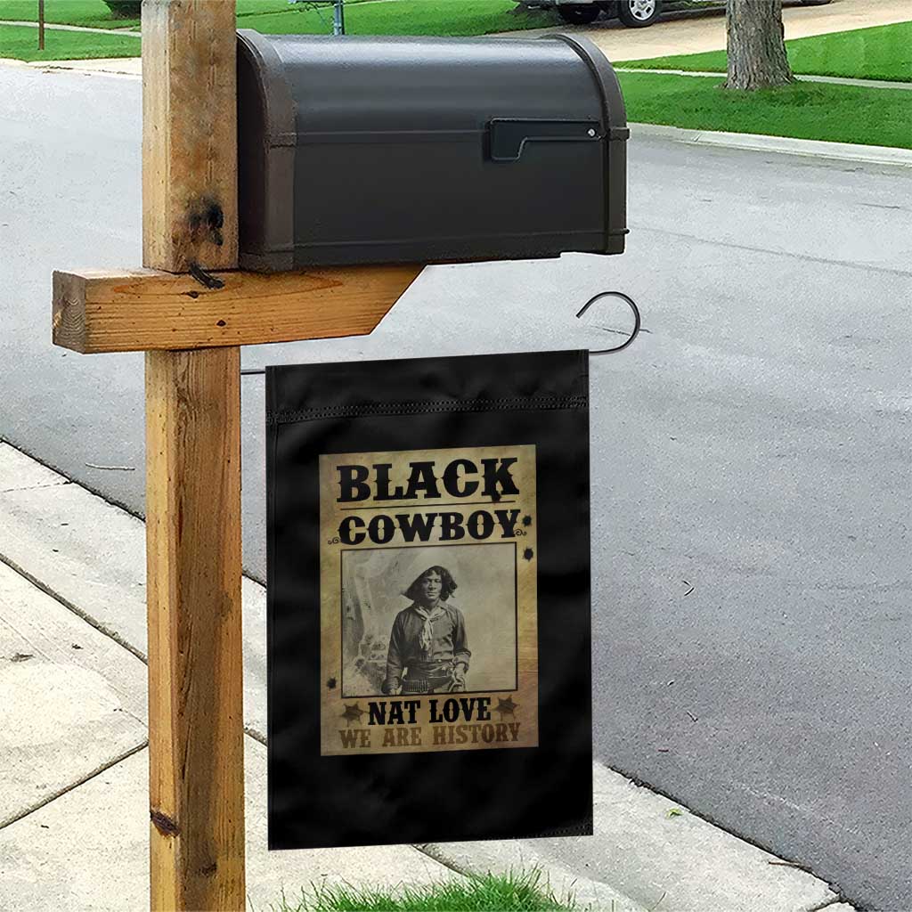 Black Cowboy Nat Love Garden Flag Black History Month - Wonder Print Shop