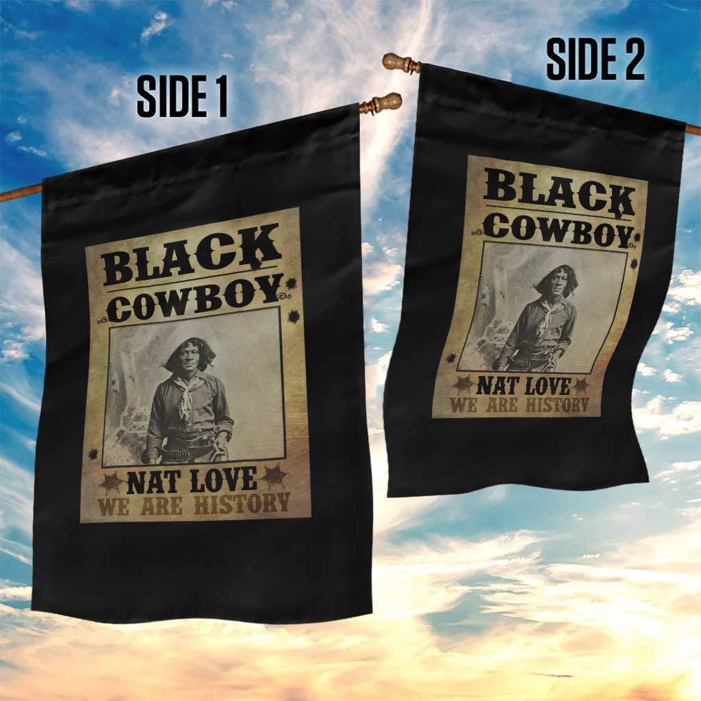 Black Cowboy Nat Love Garden Flag Black History Month - Wonder Print Shop