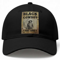 Black Cowboy Nat Love Baseball Cap Black History Month