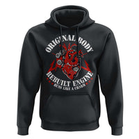 Funny Open Heart Surgery Recovery Survivor Hoodie Original Body Rebuilt Engine Runs Like A Charm