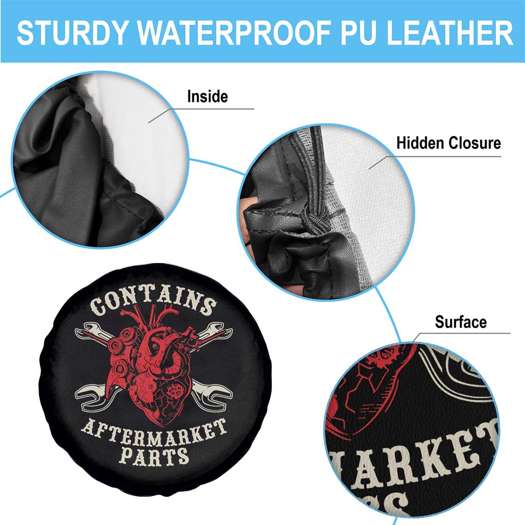 Funny Heart Surgery Spare Tire Cover Contains Aftermarket Parts