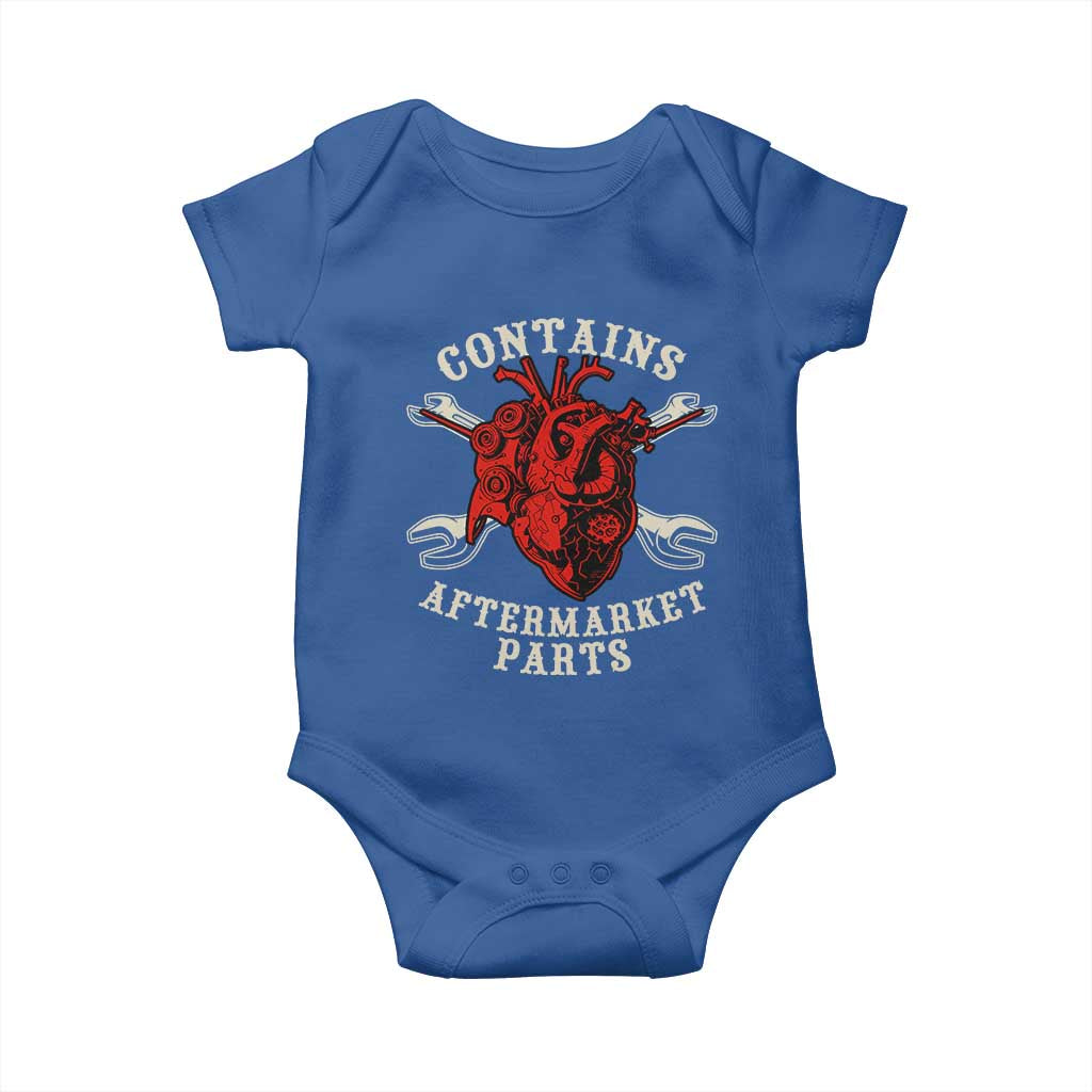 Funny Heart Surgery Baby Onesie Contains Aftermarket Parts