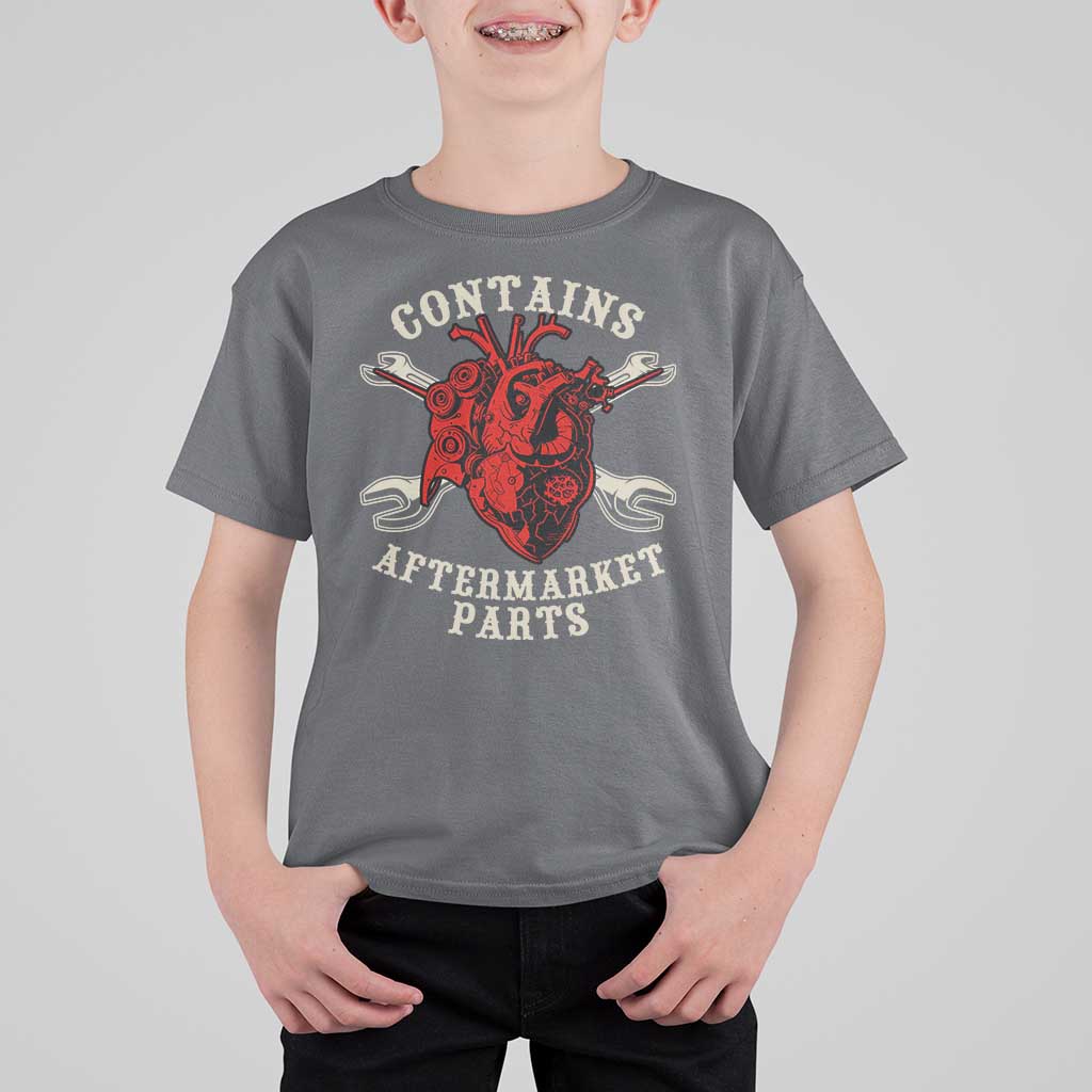 Funny Heart Surgery T Shirt For Kid Contains Aftermarket Parts