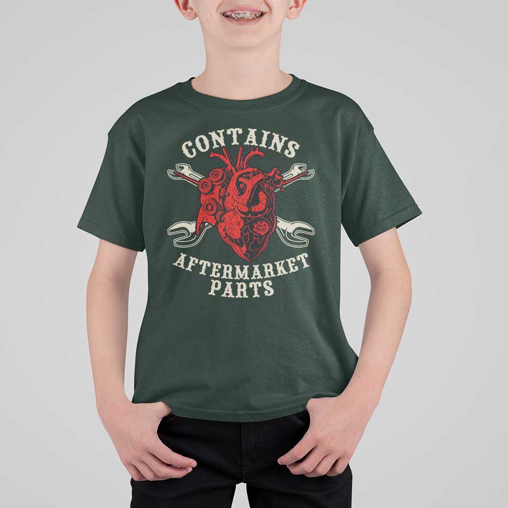 Funny Heart Surgery T Shirt For Kid Contains Aftermarket Parts