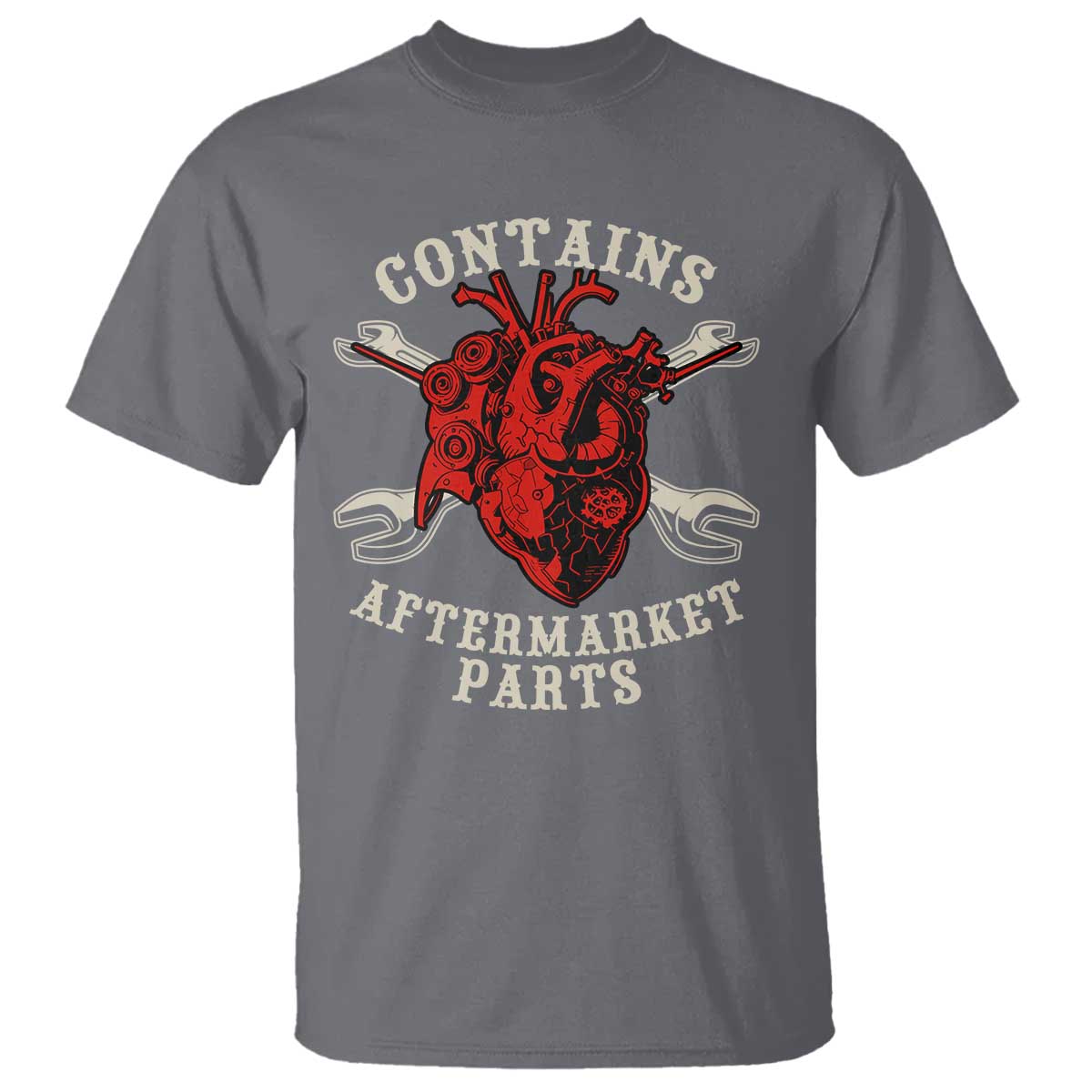 Funny Heart Surgery T Shirt Contains Aftermarket Parts