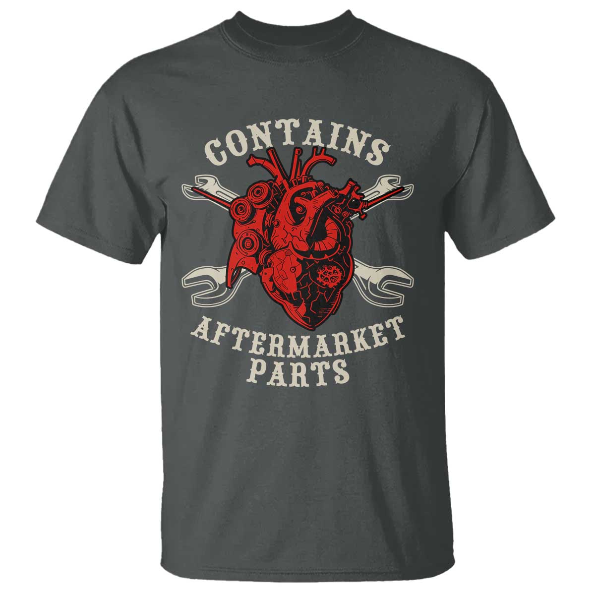 Funny Heart Surgery T Shirt Contains Aftermarket Parts