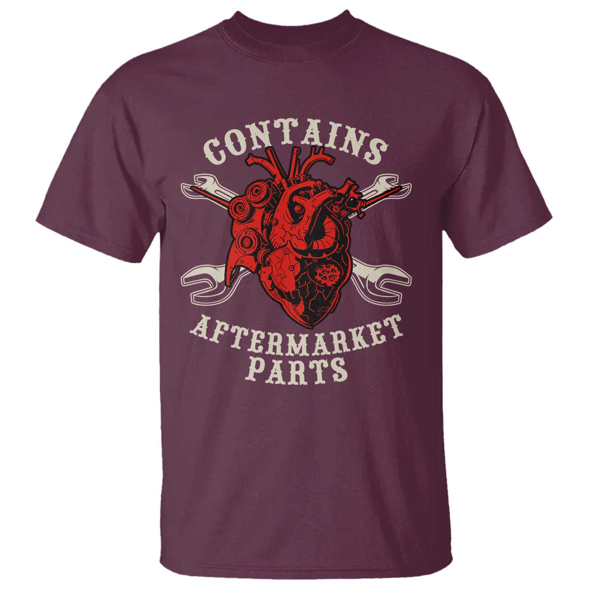 Funny Heart Surgery T Shirt Contains Aftermarket Parts