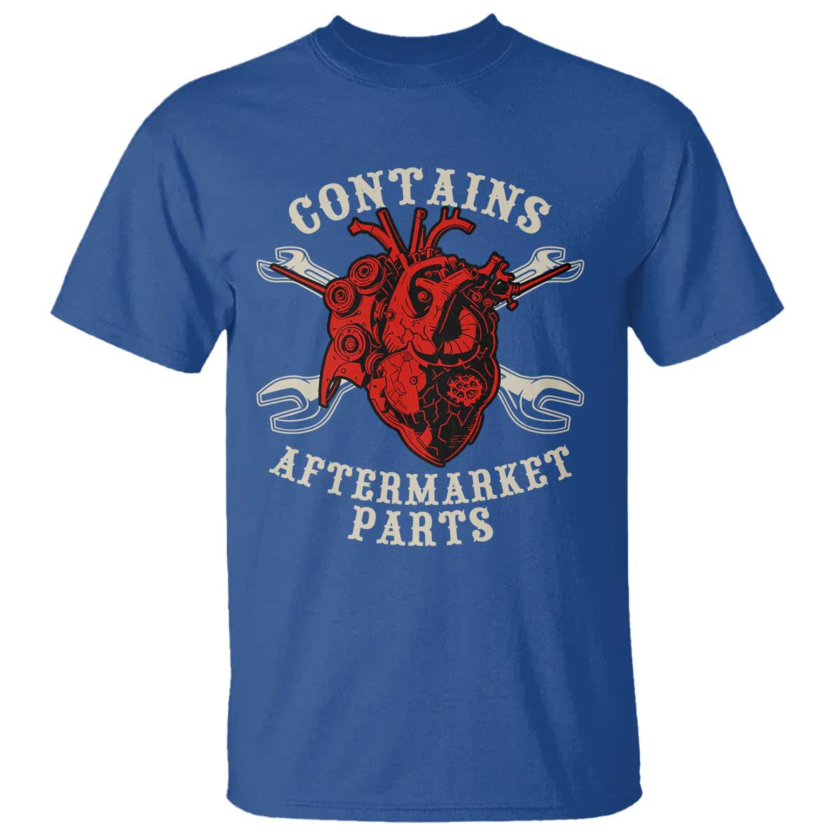 Funny Heart Surgery T Shirt Contains Aftermarket Parts