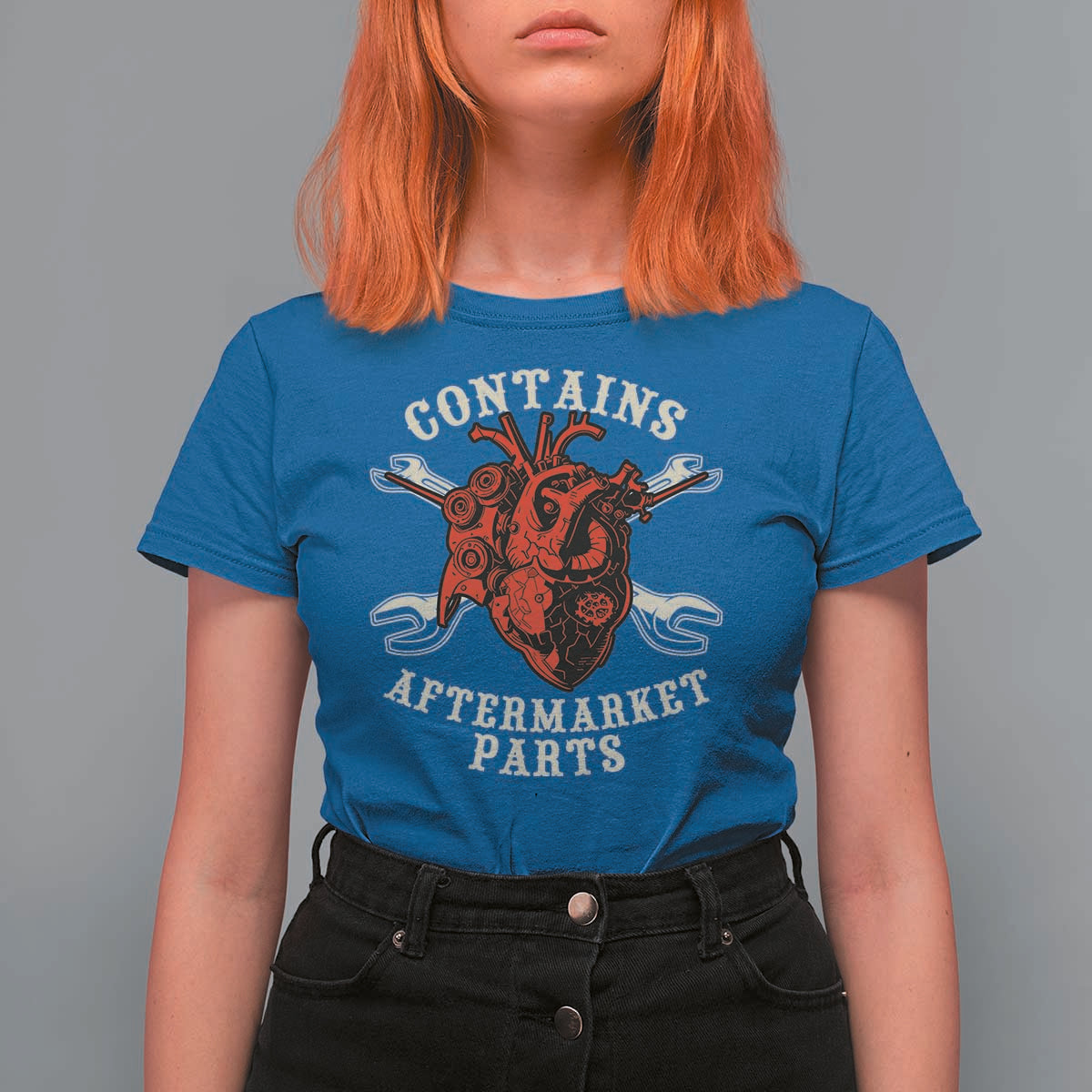 Funny Heart Surgery T Shirt For Women Contains Aftermarket Parts