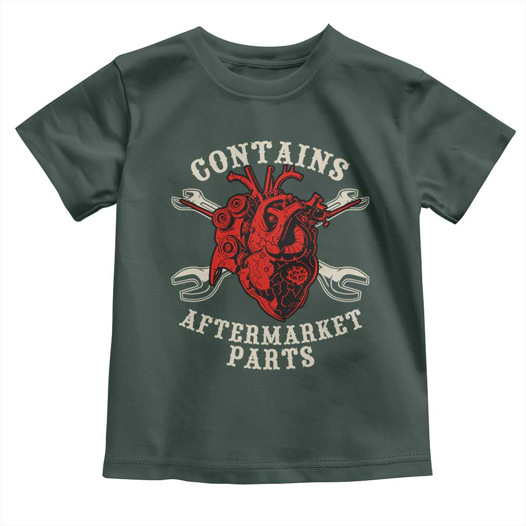 Funny Heart Surgery Toddler T Shirt Contains Aftermarket Parts