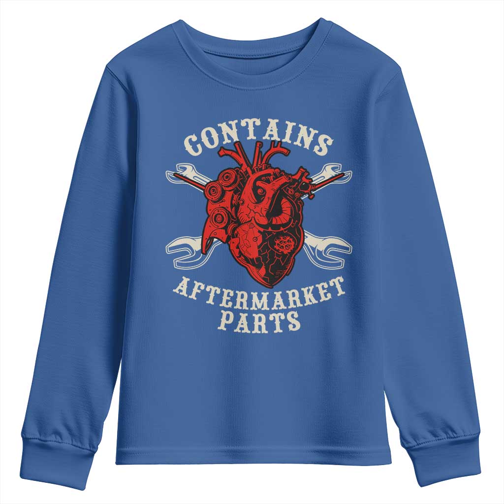 Funny Heart Surgery Youth Sweatshirt Contains Aftermarket Parts