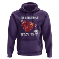 Funny Heart Surgery Recovery Survivor Hoodie All Patched Up And Ready To Go