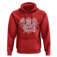 Mama Of A Heart Warrior Hoodie CHD Awareness Retro Red Checkered Heart