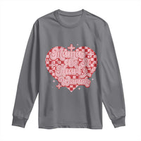 Mama Of A Heart Warrior Long Sleeve Shirt CHD Awareness Retro Red Checkered Heart