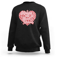 Mama Of A Heart Warrior Sweatshirt CHD Awareness Retro Red Checkered Heart