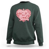 Mama Of A Heart Warrior Sweatshirt CHD Awareness Retro Red Checkered Heart