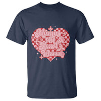 Mama Of A Heart Warrior T Shirt CHD Awareness Retro Red Checkered Heart