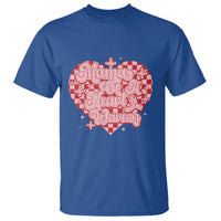 Mama Of A Heart Warrior T Shirt CHD Awareness Retro Red Checkered Heart