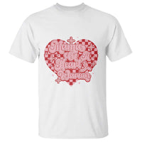 Mama Of A Heart Warrior T Shirt CHD Awareness Retro Red Checkered Heart
