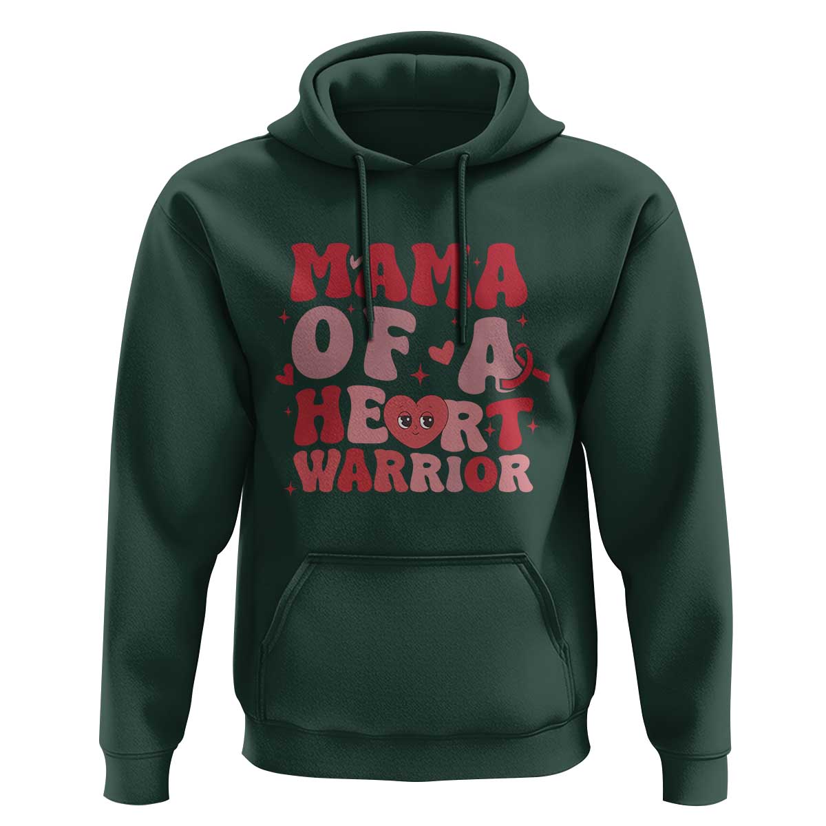 Mama Of A Heart Warrior Hoodie Congenital Heart Disease CHD Awareness