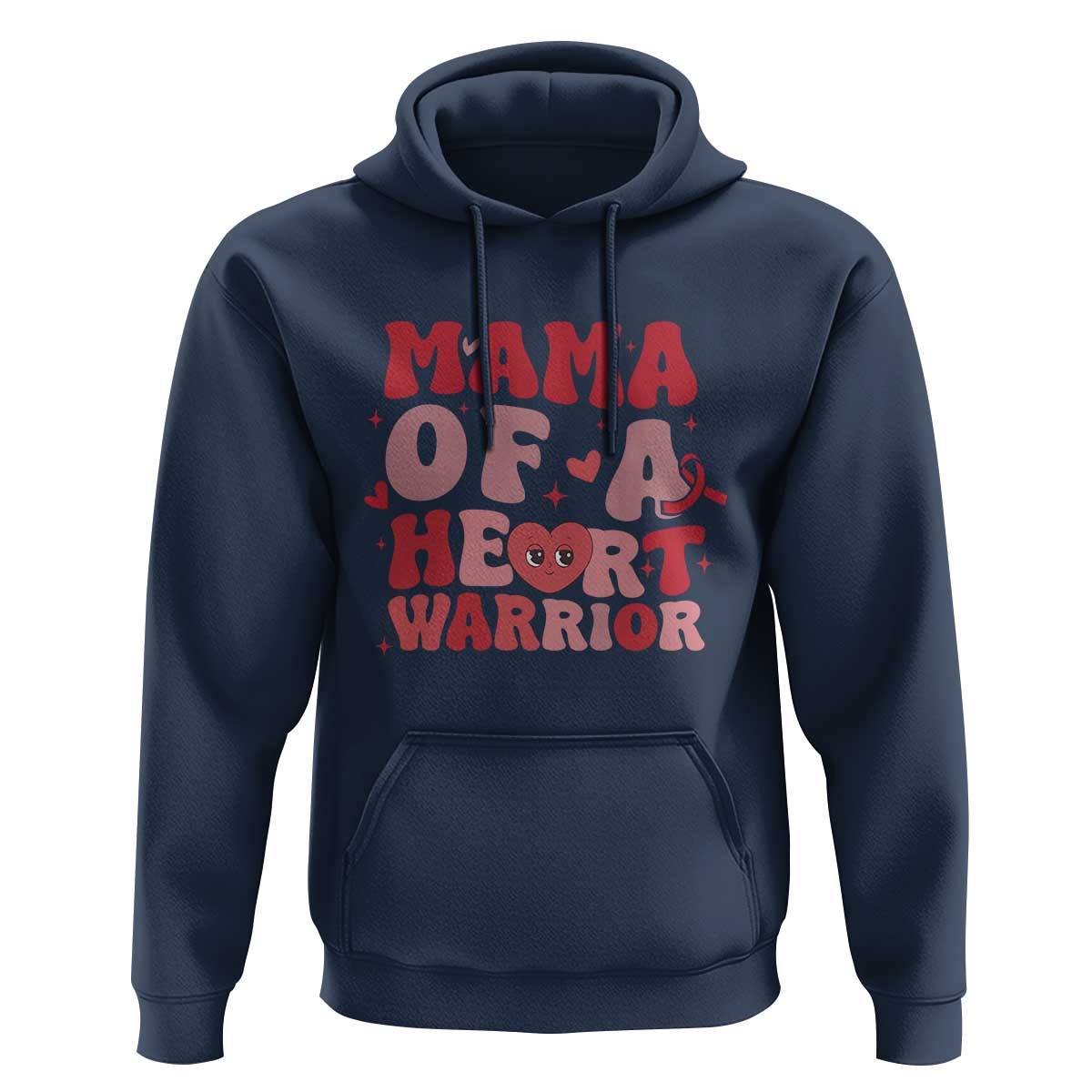 Mama Of A Heart Warrior Hoodie Congenital Heart Disease CHD Awareness