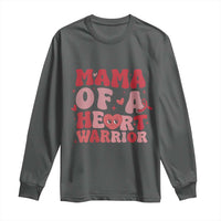 Mama Of A Heart Warrior Long Sleeve Shirt Congenital Heart Disease CHD Awareness