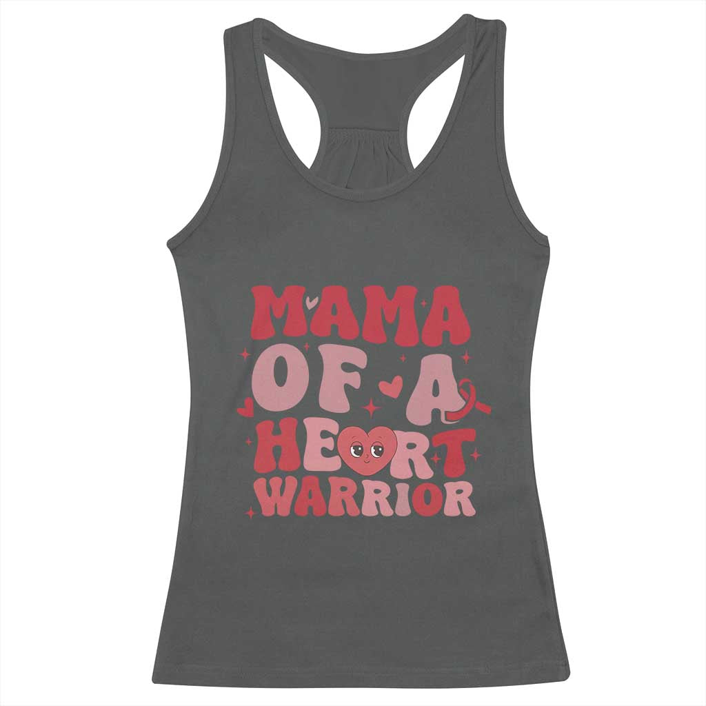 Mama Of A Heart Warrior Racerback Tank Top Congenital Heart Disease CHD Awareness
