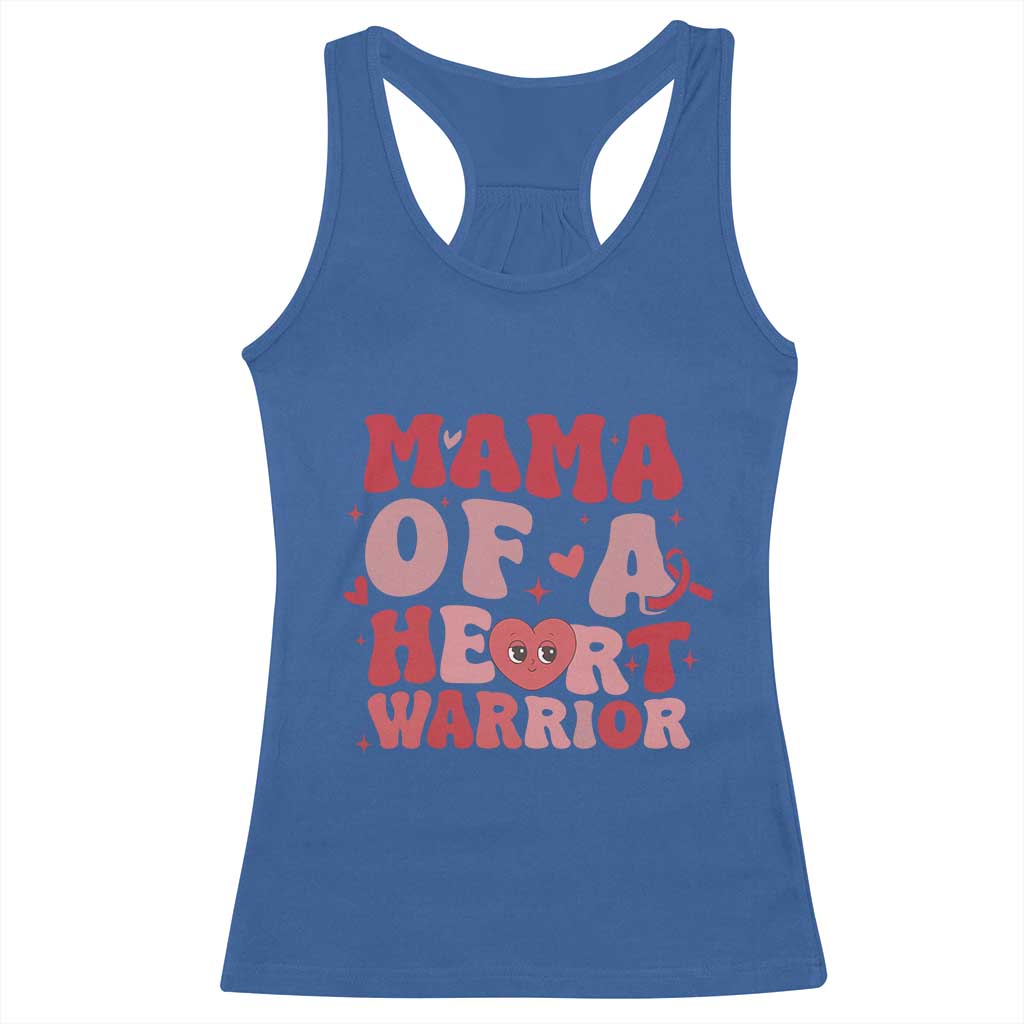 Mama Of A Heart Warrior Racerback Tank Top Congenital Heart Disease CHD Awareness