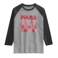 Mama Of A Heart Warrior Raglan Shirt Congenital Heart Disease CHD Awareness